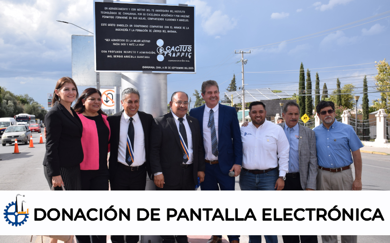 DONACIÓN DE PANTALLA PANORÁMICA ELECTRÓNICA DIGITAL