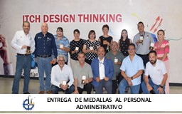 ENTREGA DE MEDALLAS, EDICIÓN 2025, EN RECONOCIMIENTO A 25 Y 30 AÑOS DE SERVICIO AL PERSONAL ADMINISTRATIVO DEL ITCH.