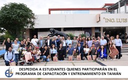 DESPEDIDA A ESTUDIANTES QUIENES PARTICIPARÁN EN EL PROGRAMA DE CAPACITACIÓN Y ENTRENAMIENTO EN TAIWÁN
