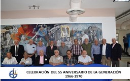 CELEBRACIÓN DEL 55 ANIVERSARIO DE LA GENERACIÓN 1966-1970