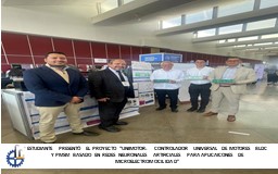 ESTUDIANTE PRESENTÓ EL PROYECTO “UNIMOTOR: CONTROLADOR UNIVERSAL DE MOTORES BLDC Y PMSM BASADO EN REDES NEURONALES ARTIFICIALES PARA APLICAICONES DE MICROELECTROMOCILIDAD”