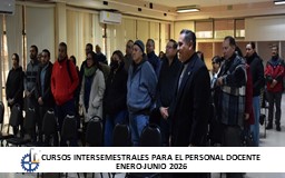 CURSOS INTERSEMESTRALES AL PERSONAL DOCENTE (ENERO – JUNIO 2026)