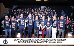 BIENVENIDA A ESTUDIANTES DE NUEVO INGRESO, EVENTO: “PONTE LA CAMISETA” (ENE-JUN 2026)