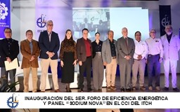 INAUGURACIÓN DEL 3ER. FORO DE EFICIENCIA ENERGÉTICA Y PANEL “SODIUM NOVA” EN EL CCI