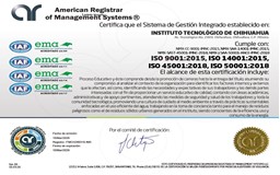 EL ITCH CELEBRA CON ORGULLO EL DICTAMEN FAVORABLE DE CERTIFICACIÓN DE NUESTRO SISTEMA DE GESTIÓN INTEGRADO