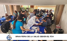 GRAN FERIA DE LA SALUD LOS DÍAS 14 Y 15 DE ABRIL DE 2026 EN EL ITCH