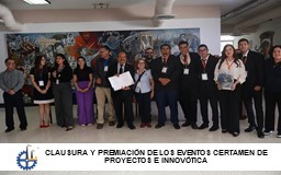 CLAUSURA Y PREMIACIÓN DE LOS EVENTOS CERTAMEN DE PROYECTOS E INNOBÓTICA