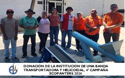 DONACIÓN DE LA INSTITUCIÓN DE UNA BANDA TRANSPORTADORA Y HELICOIDAL, 4ª CAMPAÑA ECOPANTERS 2026